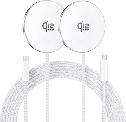 [Apple MFi Certified] 2Pack Magsafe Wireless Charger for iPhone 18 17 16