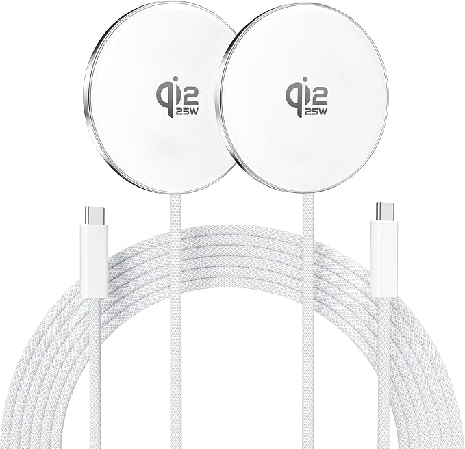 [Apple MFi Certified] 2Pack Magsafe Wireless Charger for iPhone 18 17 16