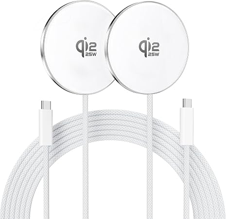 [Apple MFi Certified] 2Pack Magsafe Wireless Charger for iPhone 18 17 16