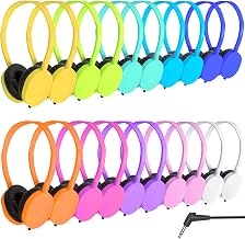 30 Pack Kids Headphones Bulk for School Classroom Students Teens Toddler, Wired Adjustable Headsets for Libraries Families Childern and Adults (PU102,30 Mixed) - Image 1