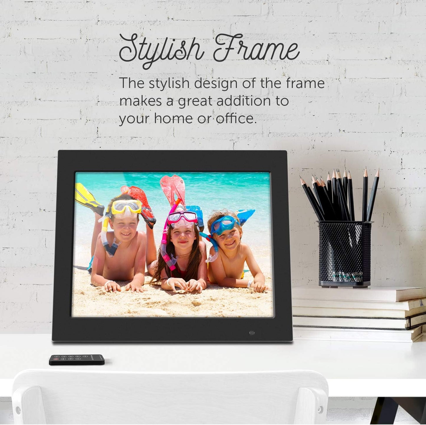 8" Smart Digital Photo Frame – Auto Slideshow, USB & SD Card