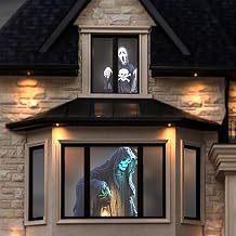 60" x 106" Holographic Rear Projection Screen, with Mounting Foldable and Portable Anti Crease Indoor Projection Double Sided Video Projector Screen, for Projecting Halloween Videos, Film Night - Image 1
