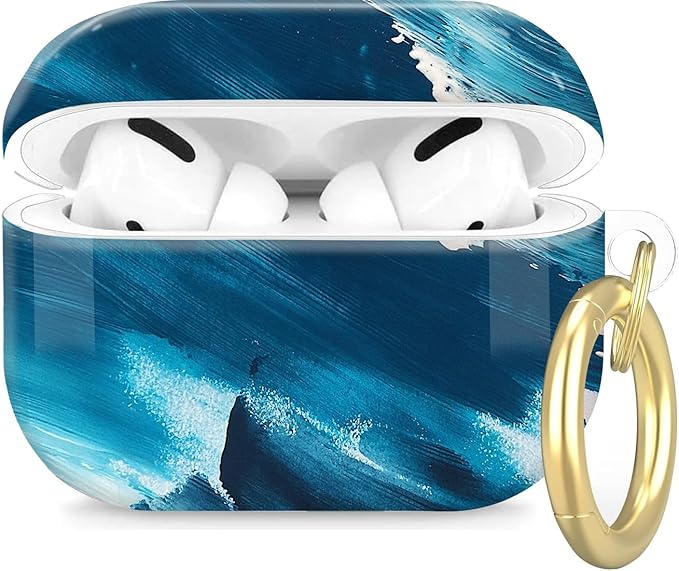 Compatible with Airpod Pro 2nd/1st Generation,Full Protection Cover for Women,Accessories Hard Case Portable & Shockproof for Airpod Pro 2nd Charging Case 2023/2022/2019(Teak Wood)