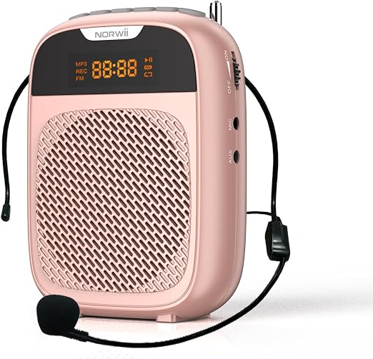 Norwii Portable Rechargeable Mini Voice Amplifier for Teachers