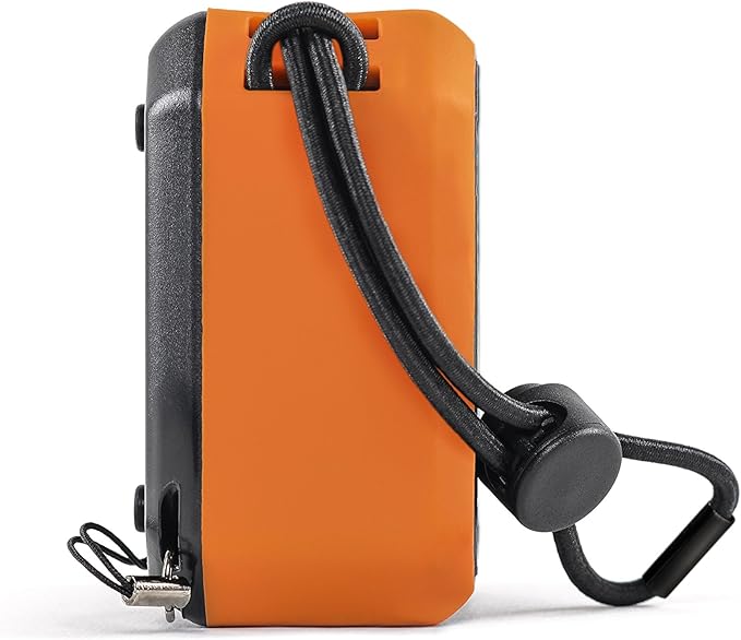 ECOXGEAR EcoPebble Lite GDI-EXPLT500 Rugged Waterproof Floating Portable Bluetooth Wireless 5-Watt Mini Smart Speaker (Orange)