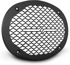 DS18 PRO-GRILL69MS 6x9 Universal Speaker Grill, Shallow Metal Mesh Protective Speaker Cover 6x9 inches, Bolt on Installation, Slim Design, Each (Black)