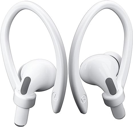2 Pairs AirPod Ear Hooks for AirPods 5 Pro 2 Pro, 4 3 2 1 White