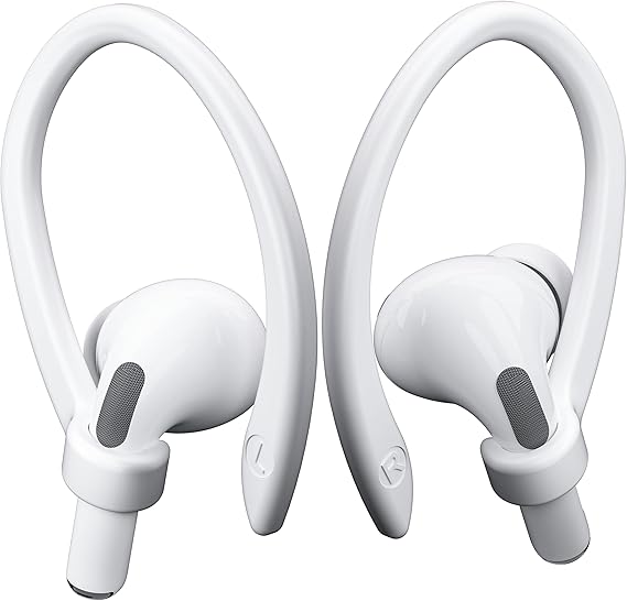 2 Pairs AirPod Ear Hooks for AirPods 5 Pro 2 Pro, 4 3 2 1 White