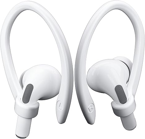 2 Pairs AirPod Ear Hooks for AirPods 5 Pro 2 Pro, 4 3 2 1 White