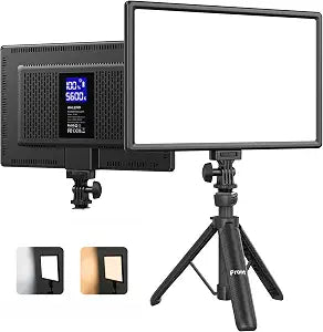 RALENO 13" LED Video Soft Light Panel with Desk Stand