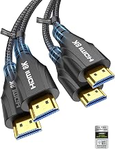 Cratree HDMI Cable 6FT 2Pack - Certified 8K Ultra High Speed HDMI Cord,48Gbps,8K 60hz,4K 120hz,Braided,eARC,HDCP 2.2 2.3,Compatible for HDTV/PS5/PS4/Blu-ray/RTX 3080 3090 - Image 1