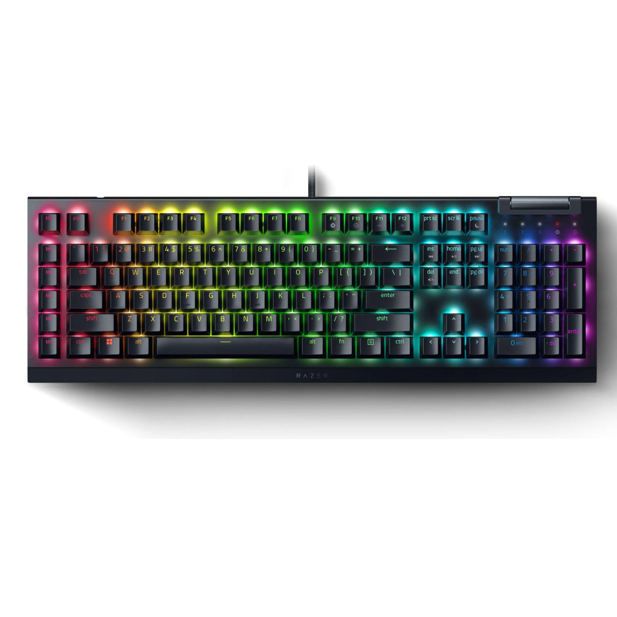 Razer BlackWidow V4 X Mechanical Gaming Keyboard, Yellow Switches, Black