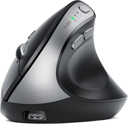 Nulea Ergonomic Vertical Wireless Mouse with Silent Click and Rechargeable