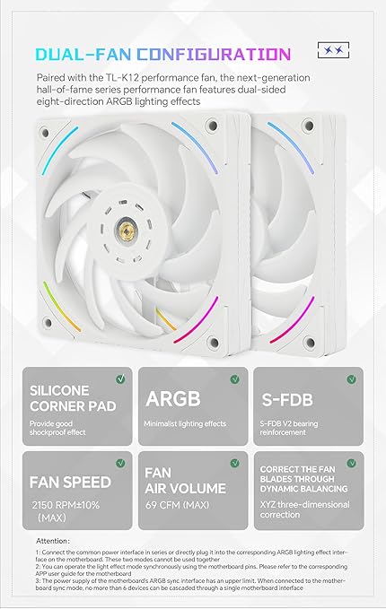 Thermalright Peerless Assassin 120 Vision MAX ARGB CPU Cooler, 5 Inch LCD, TL-K12 2150RPM 120mm Fans, for Intel 1851/1700, AMD AM4/AM5
