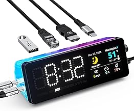 LTC Laptop Docking Station, 7-in-1 USB C Hub with Screen, Multiple Built-in Apps, Multiport Adapter with HDMI 4K@60Hz, 90W Power Delivery, USBC & USBA Data Ports, Dongle for MacBook, Dell, and More - Image 1