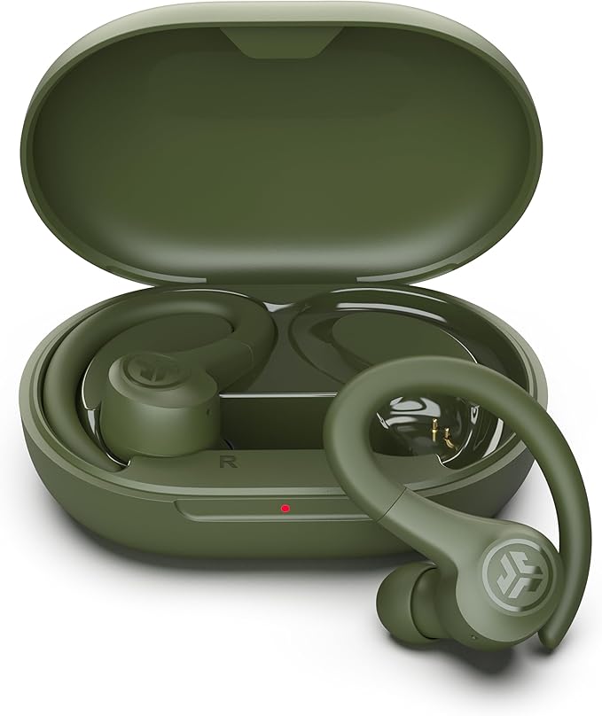 JLab, Go Sport+, True Wireless Workout Earbuds, Bluetooth Sport Earbuds, Clear Calling, Green
