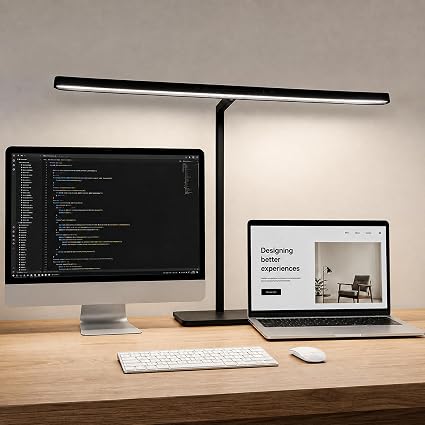 LED Desk Lamp for Home Office, 32in Eye-Caring 18W Touch Desk Light