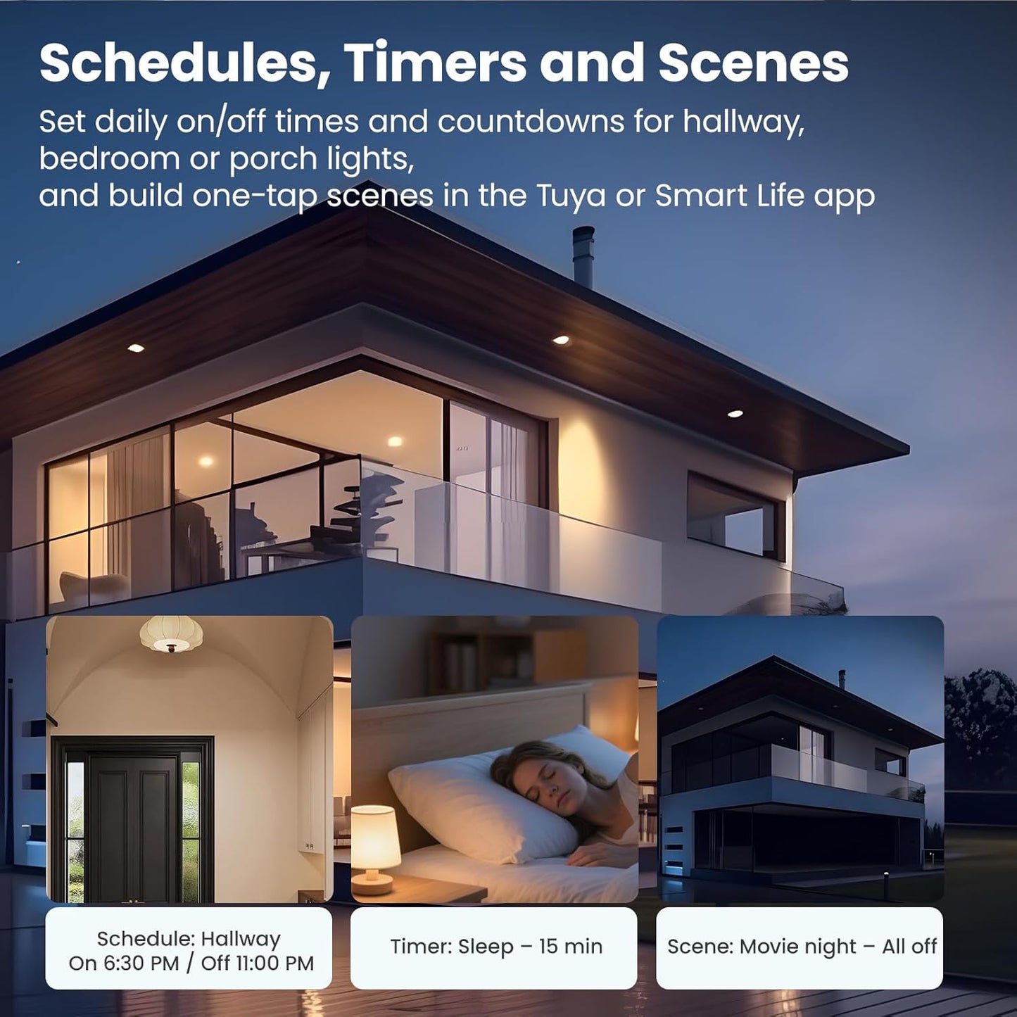 Smart Wi-Fi Light Switch – 3-Gang, No Neutral Wire Required, Alexa & Google Home