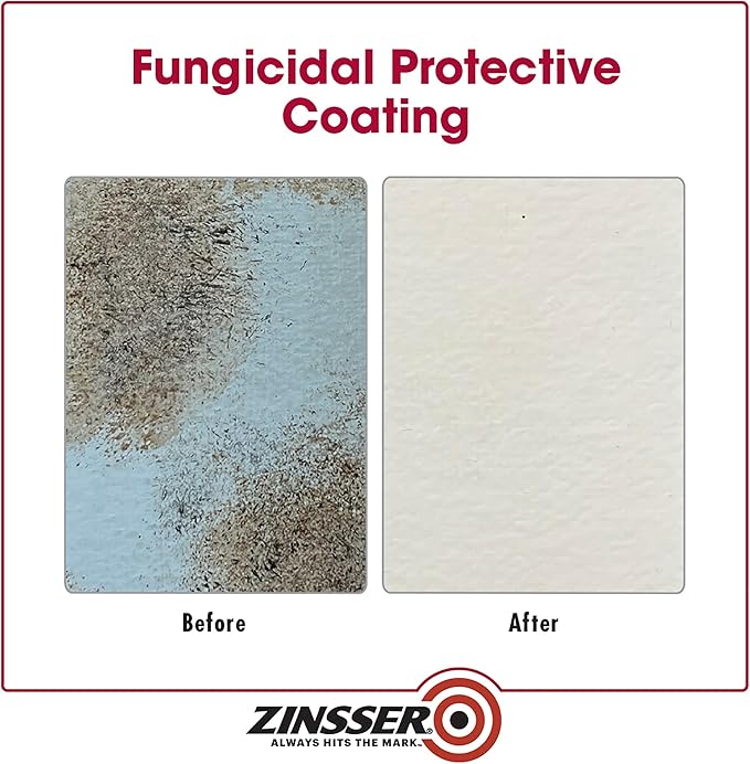 qt Zinsser 276087 White Zinsser, Mold Killing Primer Water-Based Mold Killing Primer