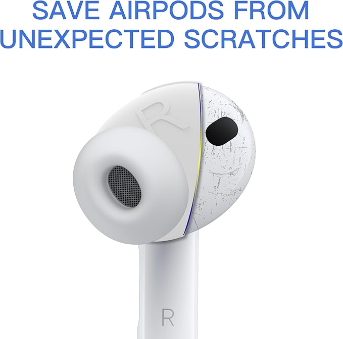 [Fit in Case] 3 Pairs Cover for AirPods Pro 3 DamonLight Anti Scratches Add Grip Sport Ear Tips [US Patent Registered] Compatible with AirPods Pro 3rd Generation 2025 (White)