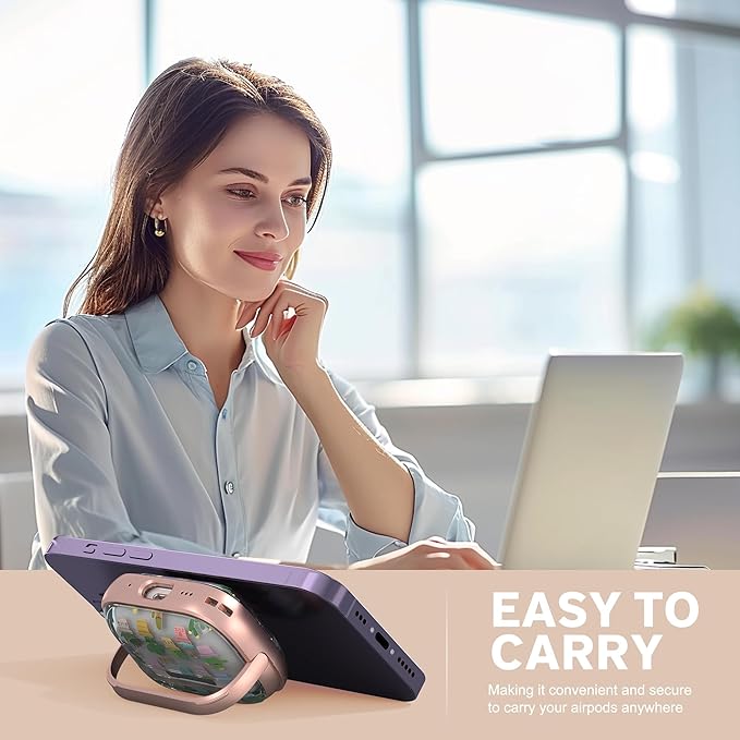 Maxjoy for AirPods Pro 2nd/1st Generation Case, Cute AirPod Pro 2 Case with Safety Lock Hard iPod Pro Cover for Women Men with Keychain for AirPod Pro Cover(2023/2022/2019), Cactus