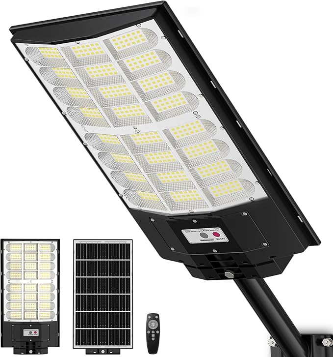 9800W Solar Street Light, Solar Street Lights Outdoor Waterproof IP67, Outdoor SolarLamp with Motion Sensor & Dusk to Dawn - Durable, Energy-Efficient SolarLighting for Garden, Yard, Driveway
