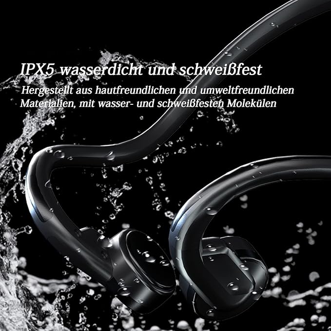 Wired Bone Conduction Headphones with Type-C,Open Ear Sports Earphones,IPX4 Sweatproof Earphones with Mic for Cycling and Workouts