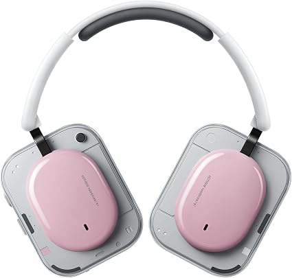 Nothing Headphone (a) 2026 New, Adaptive Active Noise Cancelling Headphones, Wireless Over Ear Bluetooth 5.4 ANC Headset with LDAC Hi-Res, 5 HD Mics Ultra Bass via APP, 135 Hours Playtime, Pink