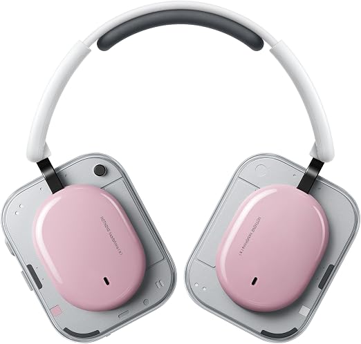 Nothing Headphone (a) 2026 New, Adaptive Active Noise Cancelling Headphones, Wireless Over Ear Bluetooth 5.4 ANC Headset with LDAC Hi-Res, 5 HD Mics Ultra Bass via APP, 135 Hours Playtime, Pink