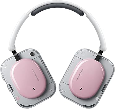 Nothing Headphone (a) 2026 New, Adaptive Active Noise Cancelling Headphones, Wireless Over Ear Bluetooth 5.4 ANC Headset with LDAC Hi-Res, 5 HD Mics Ultra Bass via APP, 135 Hours Playtime, Pink