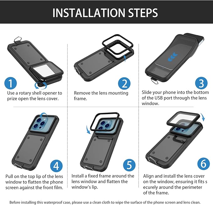 Waterproof Phone Case,Universal Self-Check Function Pouch Dry Bag,Underwater Photo & Video Protective Housing,Pool Beach Travel Essentials Snorkeling Case (Yellow, 6.7 inches)