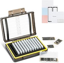 Dual Protect M.2 SSD Holder with 12 PCS Individual Clear M.2 NVMe Case - Image 1