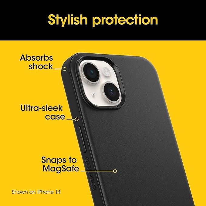 OtterBox iPhone 16e, 15, 14, & 13 Symmetry Series Case -, Snaps to MagSafe, Ultra-Sleek, Raised Edges Protect Camera & Screen - Fairy Fauna