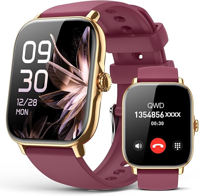 Smart Watch for Women Men- Answer/Make Call, 2025 IP68 Waterproof Fitness Step Sleep Tracker Watch with Monitor Activity Counter Smartwatch for Andriod iPhone iOS Samsung Compatible
