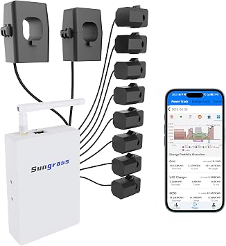 Home Energy Monitor(IoT Group)-Real Time Electricity Usage Monitor,AI-Powered Energy Monitor,Power Usage Meter,Home Assistant Support,Power Monitor,Circuit Monitor,Electric Use Monitor