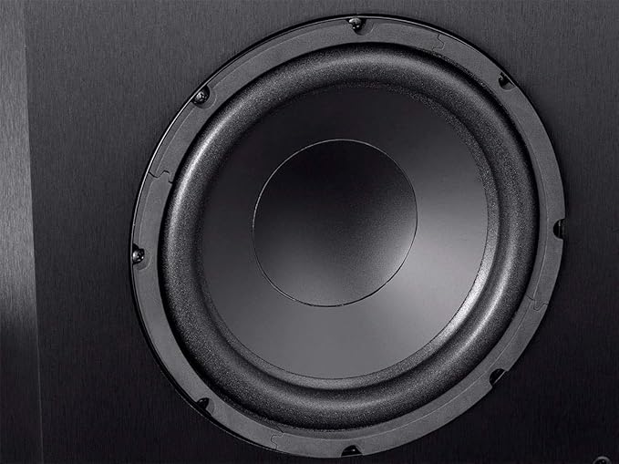 Monoprice SW-10 150 Watt RMS (300 Watt Peak) Powered Subwoofer 10in, Ported Design, Variable Phase Control, Variable Low Pass Filter, for Home Theater