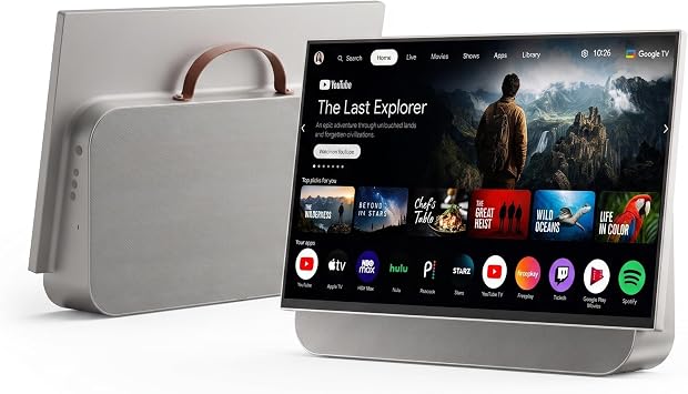Portable Smart TV, 27 Inch 2K Smart TV,Outdoor TV,RV Trips TV