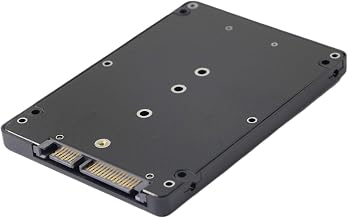 M.2 to 2.5 inch SATA Enclosure Adapter,M.2 (NGFF) SSD to SATA III Hard Drive Enclosure,B and M Key SATA Converter to SATA 3.0 Card,Support 2230 2242 2260 2280 Hard Drive with 7mm Case