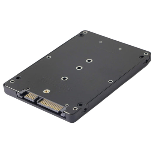 M.2 to 2.5 inch SATA Enclosure Adapter,M.2 (NGFF) SSD to SATA III Hard Drive Enclosure,B and M Key SATA Converter to SATA 3.0 Card,Support 2230 2242 2260 2280 Hard Drive with 7mm Case