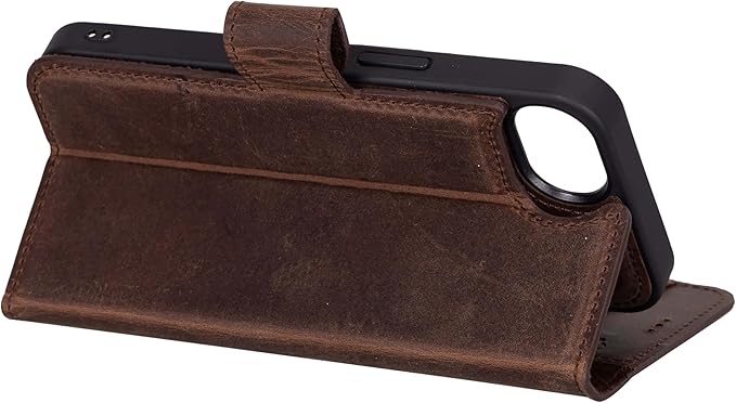 BLACKBROOK Case for iPhone 17e/16e Leather Case with Wallet, Carter Premium Leather Magnetic 2-in-1 Set for MagSafe Wallet Case with RFID, Cash, ID & 4 Card Slots