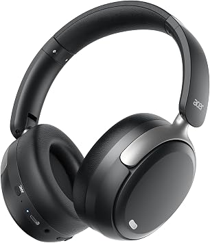 Acer OHR516 Noise Cancelling Headphones - Over Ear, 60H Battery, Black