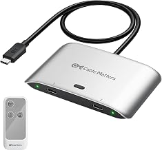 Cable Matters 20Gbps USB C KVM Switch for 2 Computers, 140W PD Charging - Image 1