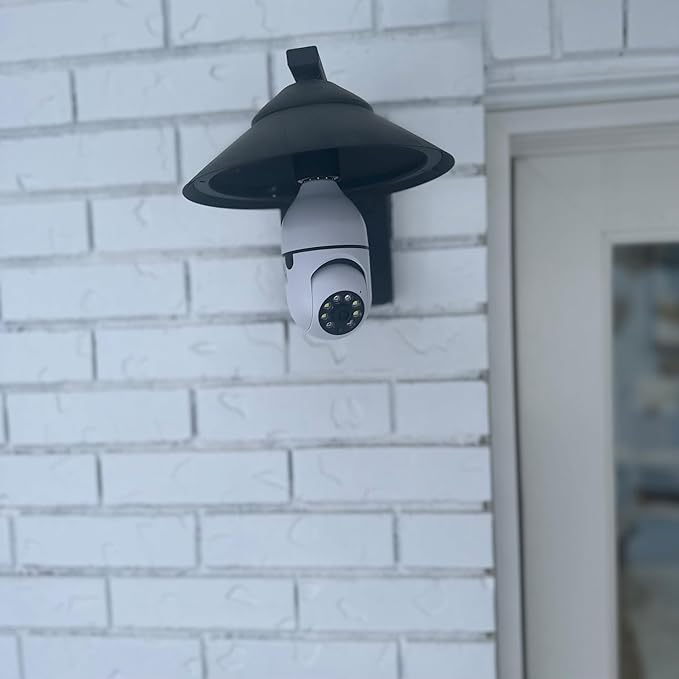 Secure Lite Cam Light Bulb Security Camera Outdoor/Indoor | Office, Garage, Home Security Wireless Camera 2.4GHz | 360° Panoramic View, Day and Night, Notifications, Two-Way Audio, Motion Tracking…