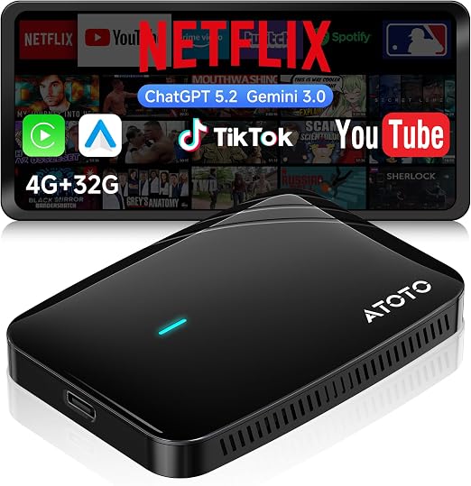 Wireless CarPlay&Android Auto Adapter Magic AI Box 4GB+32GB