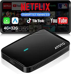Wireless CarPlay&Android Auto Adapter Magic AI Box 4GB+32GB