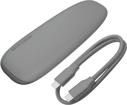 ASUS Cobble M.2 SSD Enclosure, Tool-Free USB-C 10Gbps External NVMe/SATA Case, Aluminum Cooling, IP55 Water & Dust Resistant, Supports M.2 2230–2280, for PS5, MacBook & Windows, Gray, 1 Year Warranty