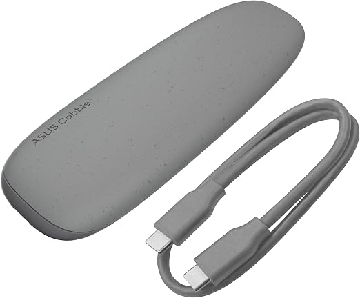 ASUS Cobble M.2 SSD Enclosure, Tool-Free USB-C 10Gbps External NVMe/SATA Case, Aluminum Cooling, IP55 Water & Dust Resistant, Supports M.2 2230–2280, for PS5, MacBook & Windows, Gray, 1 Year Warranty