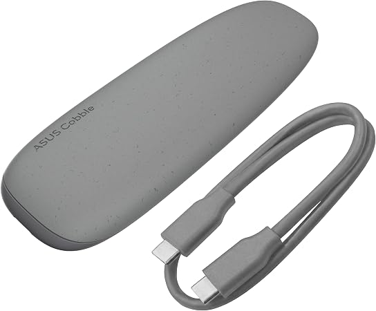 ASUS Cobble M.2 SSD Enclosure, Tool-Free USB-C 10Gbps External NVMe/SATA Case, Aluminum Cooling, IP55 Water & Dust Resistant, Supports M.2 2230–2280, for PS5, MacBook & Windows, Gray, 1 Year Warranty