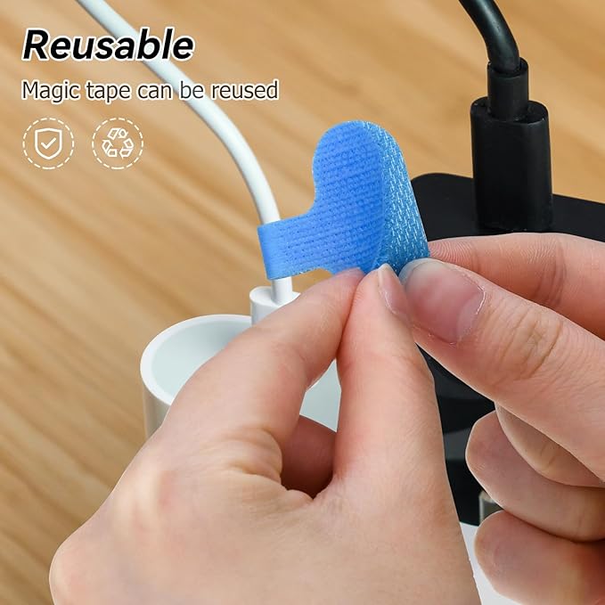 30 PCS Multi-Color Write On Wire Labels for Cable Management and Identification