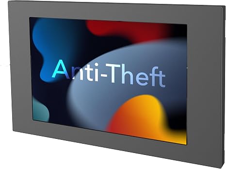 Mount-It! Lockable Tablet Wall Mount for Samsung, Flush Low-Profile, Black